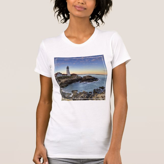 Portland Head fyr T-shirt (Framsida)