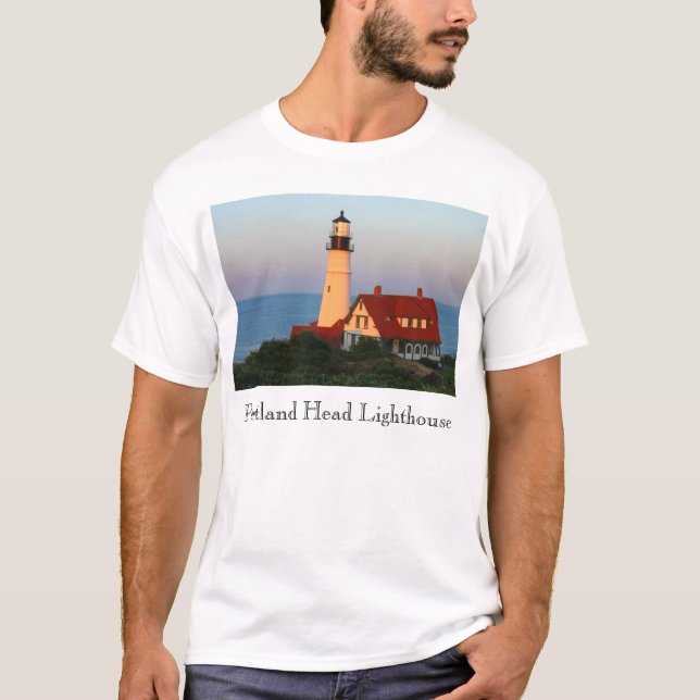 Portland Head fyr T Shirt (Framsida)