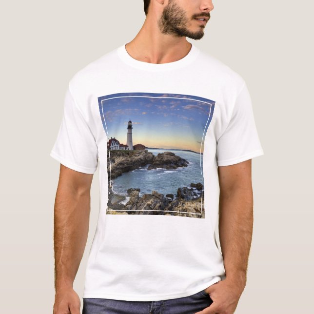 Portland Head fyr Tee Shirt (Framsida)