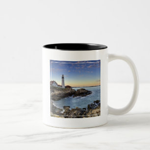Portland Head fyr Två-Tonad Mugg