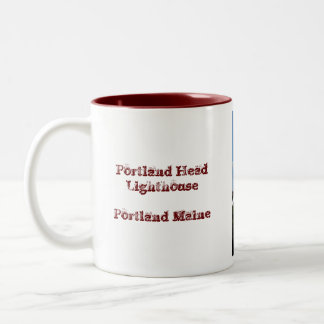 Portland Head fyr Två-Tonad Mugg