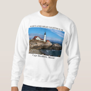 Portland Head fyr, udd Elizabeth Maine Sweatshirt