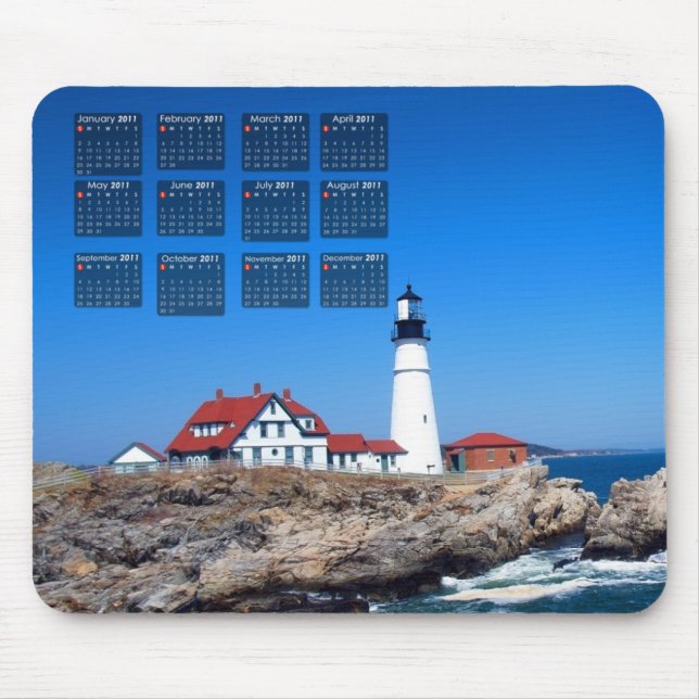Portland Head fyrkalender Musmatta (Framsidan)