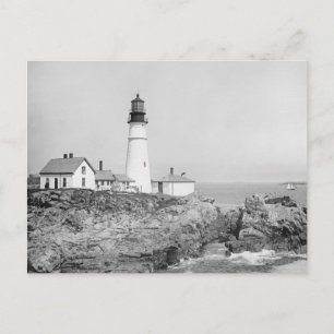 Portland Head Light, 1902 Vykort