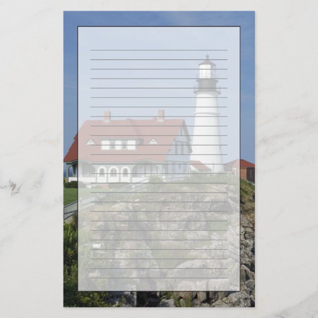 Portland Head Light, Cape Elizabeth, Maine Brevpapper (Framsida)