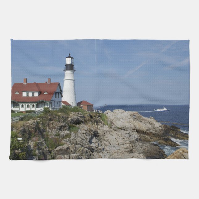 Portland Head Light, Cape Elizabeth, Maine Kökshandduk (Horisontell)