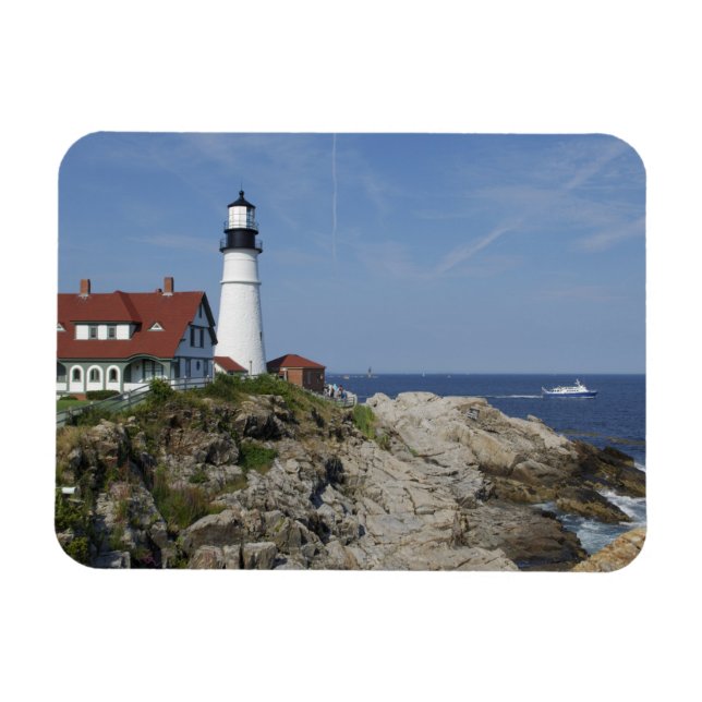 Portland Head Light, Cape Elizabeth, Maine Magnet (Horisontell)