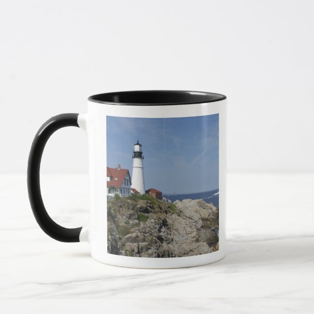 Portland Head Light, Cape Elizabeth, Maine Mugg (Vänster)