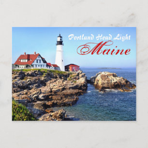 Portland Head Light, Cape Elizabeth, Maine, USA Vykort