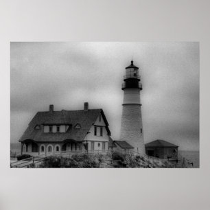 Portland Head Light, Cape Elizabeth ME Canvastryck Poster