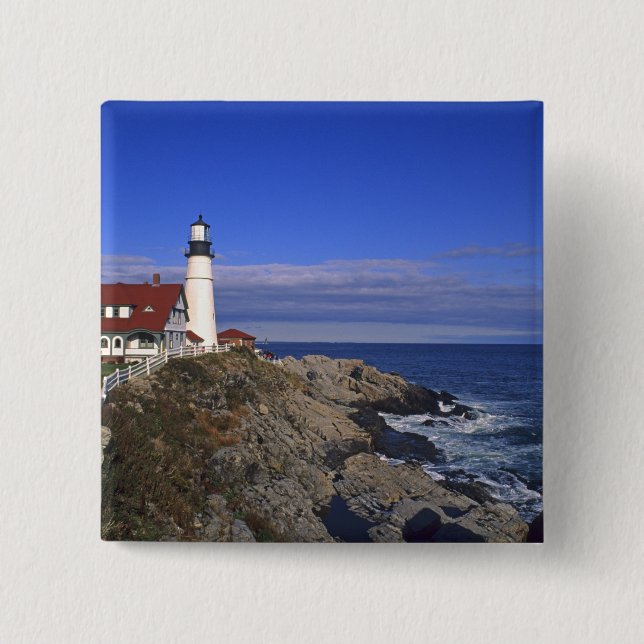 Portland Head Light fyr Maine Knapp (Framsida)