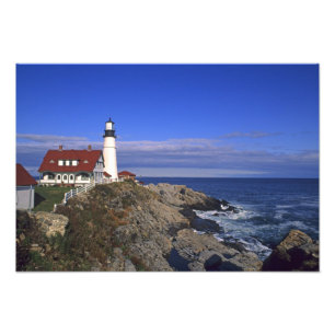 Portland Head Light Fyren Maine Fototryck