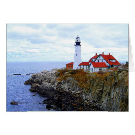 Portland Head Light House, Maine, kort