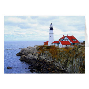 Portland Head Light House, Maine, kort