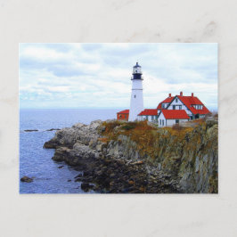 Portland Head Light House, Maine, vykort