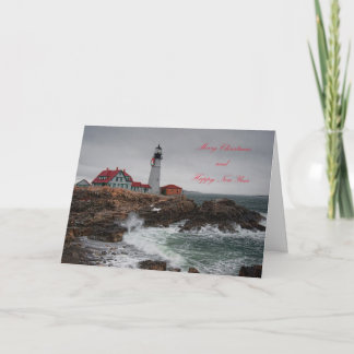 Portland Head Light Julkort Tack Kort
