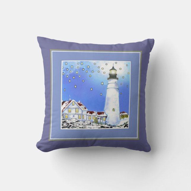 Portland Head Light Kuddde av Bonhovey Kudde (Framsida)
