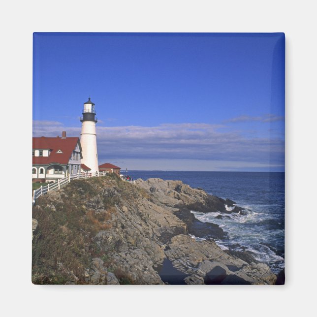 Portland Head Light Lighthouse Maine Magnet (Framsidan)