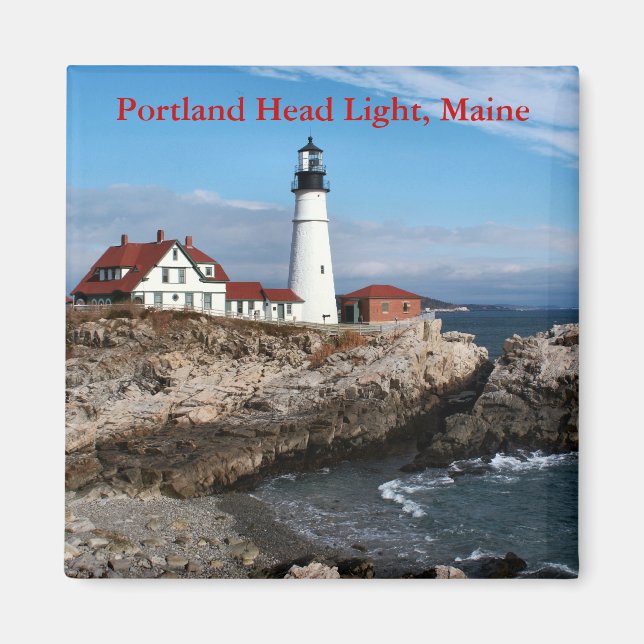 Portland Head Light, Maine Magnet (Framsidan)