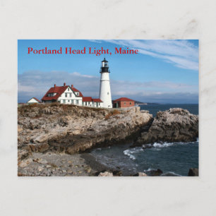 Portland Head Light, Maine Postcard Vykort