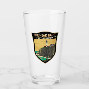 Portland Head Light Maine Vintage Art Glaskopp
