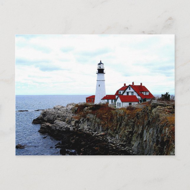 Portland Head Light, Maine, vykort (Framsida)