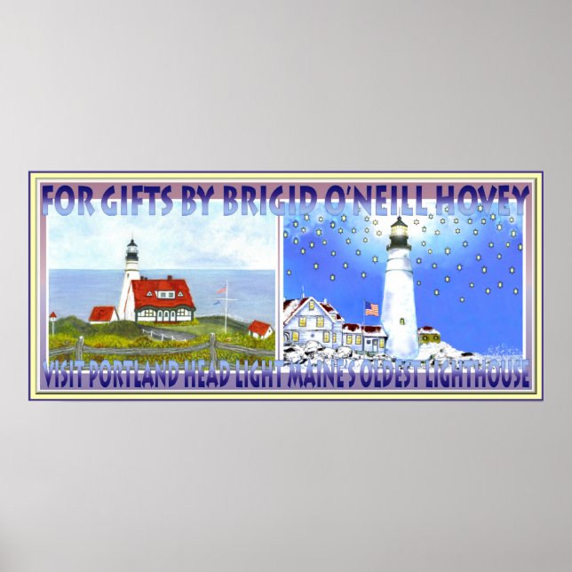 Portland Head Light, Travel Poster for Trolly (Framsidan)
