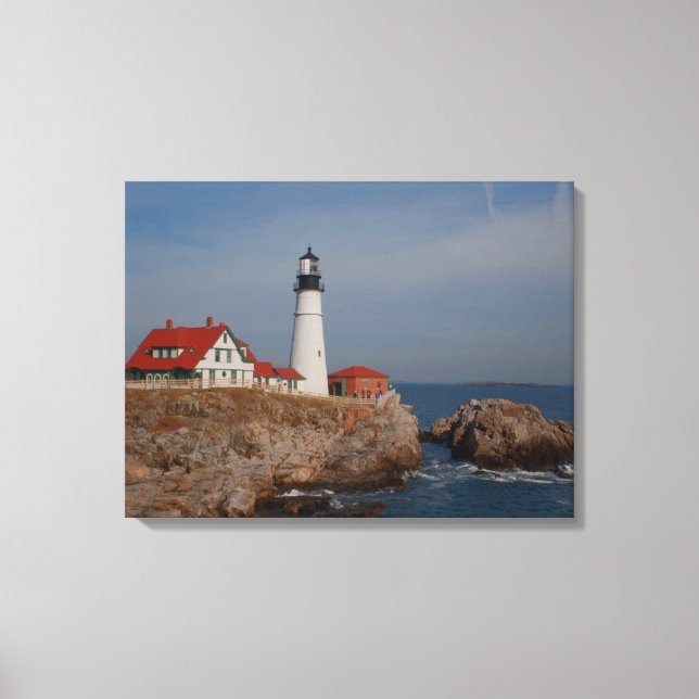 Portland Head Lighthouse Canvastryck (Framsida)