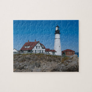 Portland Head Lighthouse Jigszle Puzzle Pussel