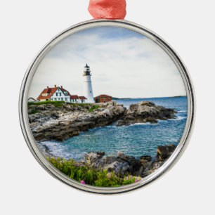 Portland Head Lighthouse. Julgransprydnad Metall