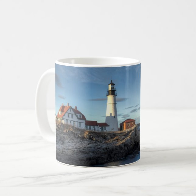 Portland Head Lighthouse Kaffemugg (Framsida vänster)