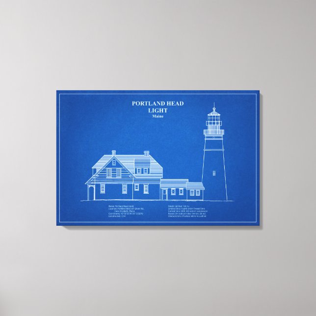 Portland Head Lighthouse - Maine – AD Canvastryck (Framsida)