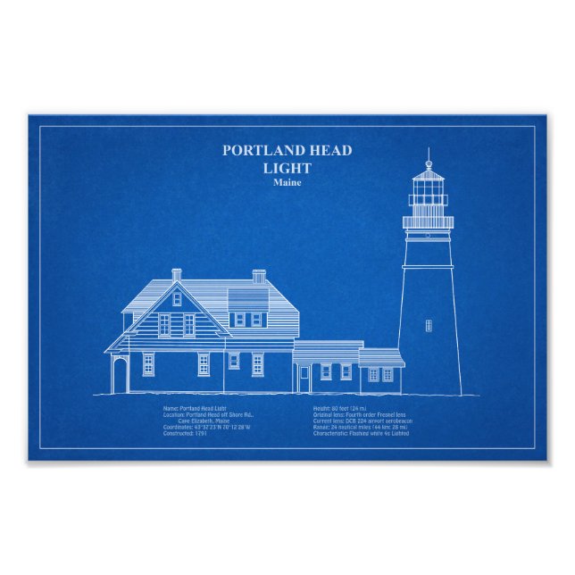 Portland Head Lighthouse - Maine - AD Fototryck (Framsidan)