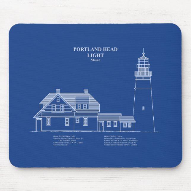 Portland Head Lighthouse - Maine - AD Musmatta (Framsidan)