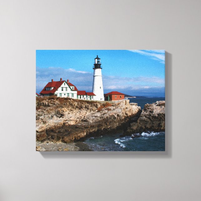 Portland Head Lighthouse, Maine Canvastryck (Framsida)