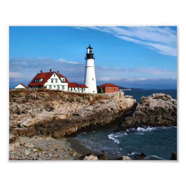 Portland Head Lighthouse, Maine Fototryck (Framsidan)