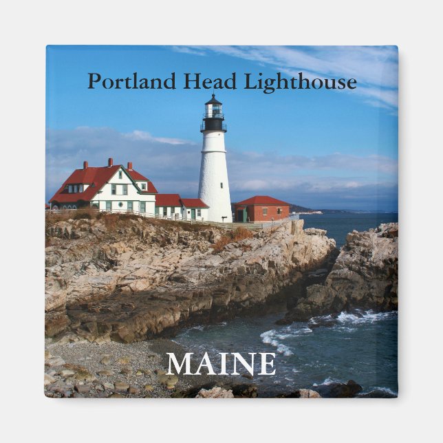 Portland Head Lighthouse, Maine Magnet (Framsidan)