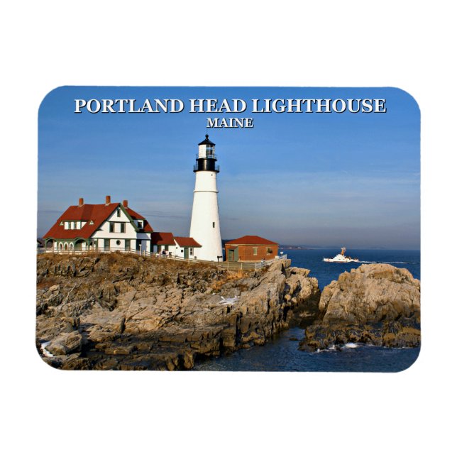 Portland Head Lighthouse, Maine Magnet (Horisontell)