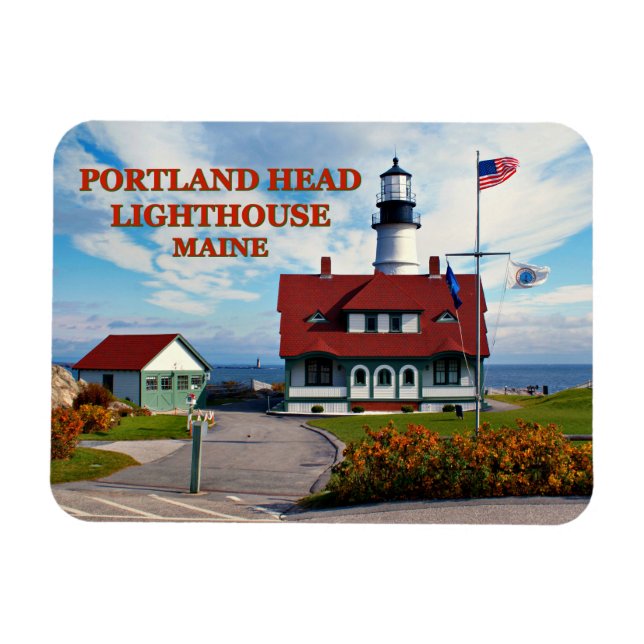 Portland Head Lighthouse, Maine Magnet (Horisontell)