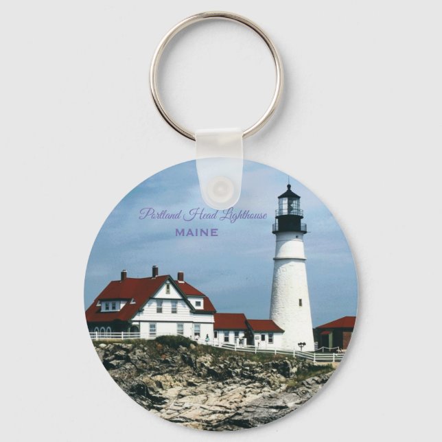 Portland Head Lighthouse - Maine Nyckelring (Framsida)