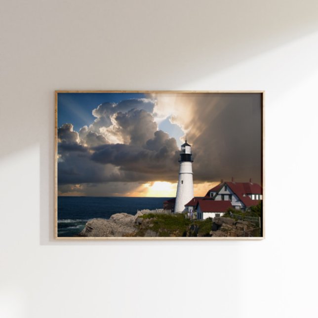 Portland Head Lighthouse Maine Photo Poster (Skapare uppladdad)
