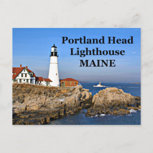 Portland Head Lighthouse, Maine Postcard Vykort