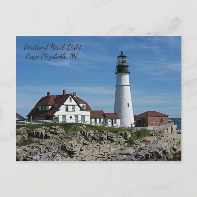 Portland Head Lighthouse, Maine Vykort (Framsida)