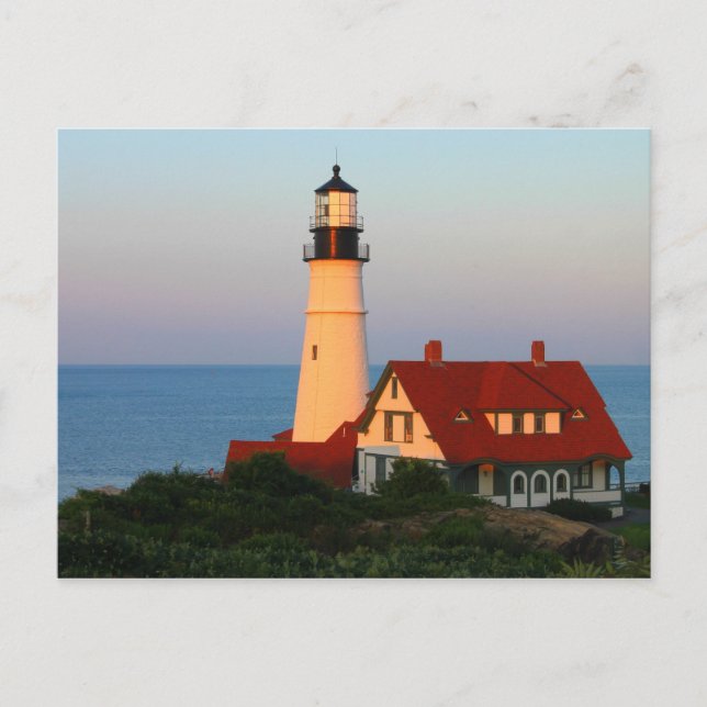 Portland Head Lighthouse Maine Vykort (Framsida)