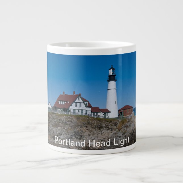 Portland Head Lighthouse Mugg Jumbo Mugg (Framsidan)