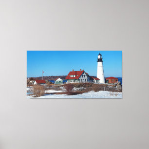 Portland Head Lighthouse Pano Canvastryck