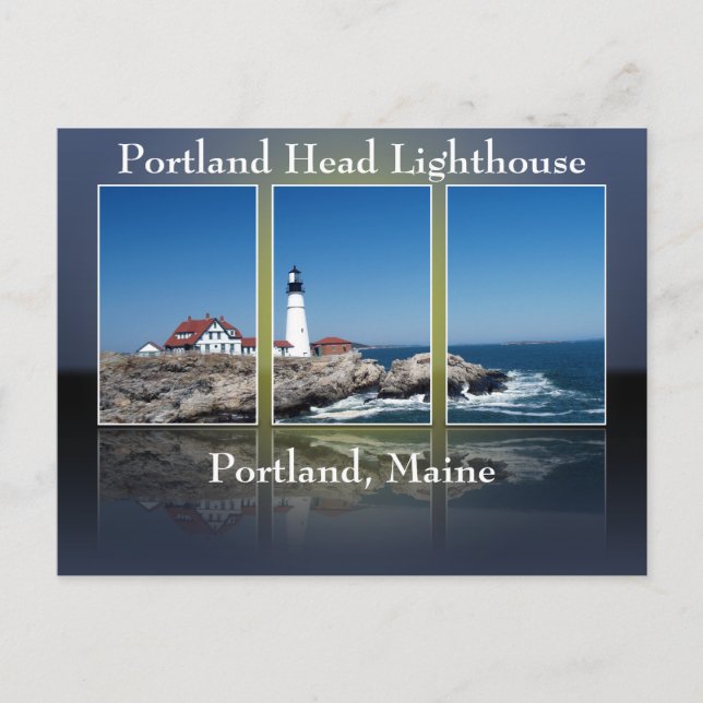 Portland Head Lighthouthouse - uppåt Vykort (Framsida)