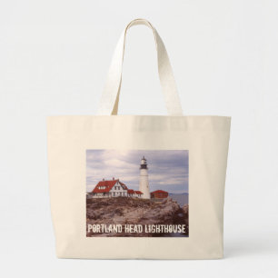 Portland Head Maine Historic Lighthouse Jumbo Tygkasse