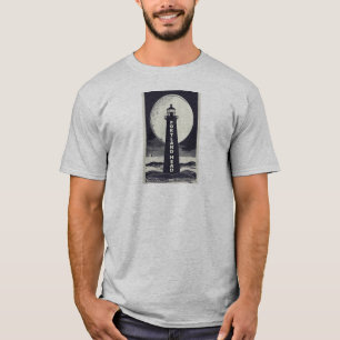 Portland Head Maine Lighthouse Måne T Shirt