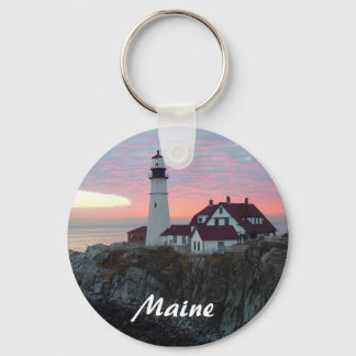 Portland Headlight-fyr i Maine Keychain Nyckelring